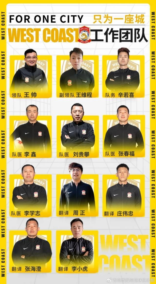 西海岸教练组搭建完毕 张呈栋高迪等11名队员加盟